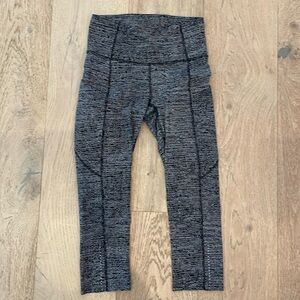 Lululemon Fast and Free Crop with Pockets 19 inch Size 4